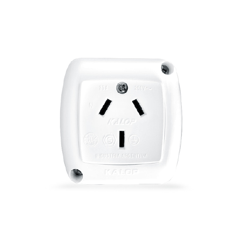 Llave 1 toma 20A exterior tekna